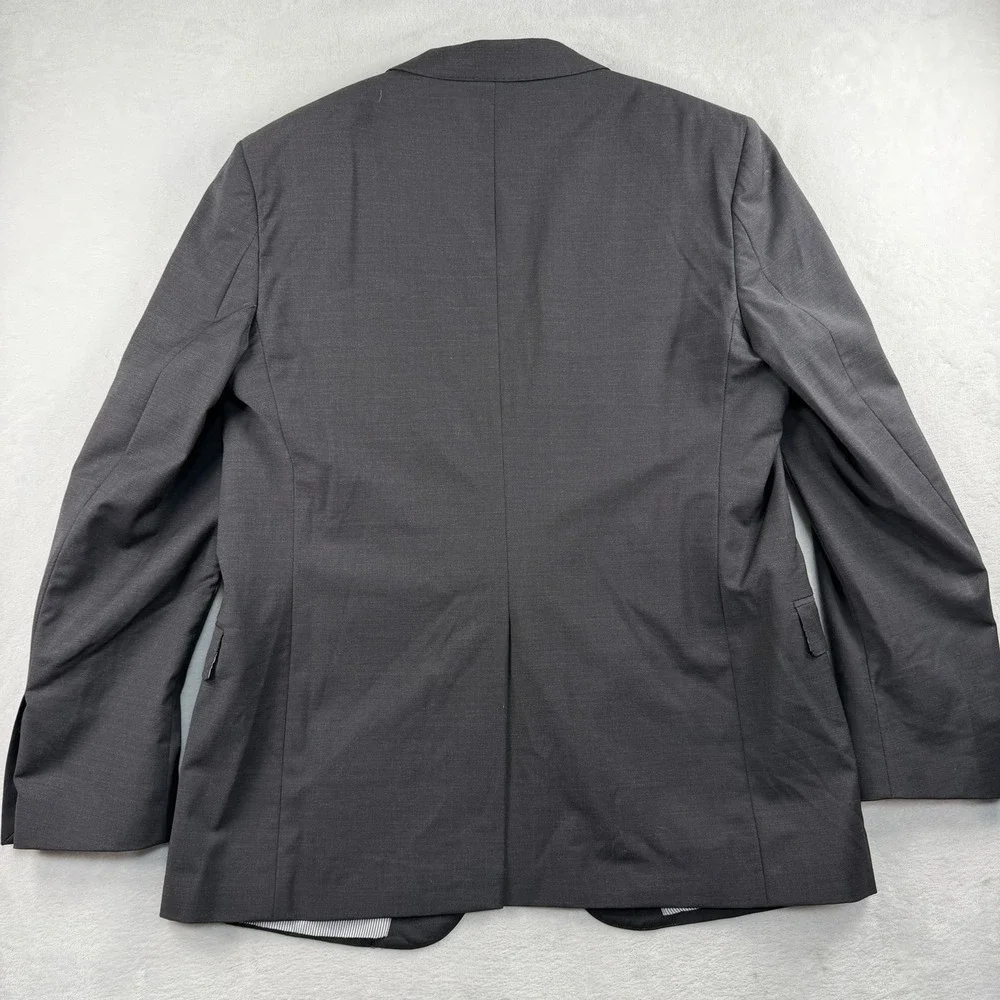 Brooks Brothers Explorer Regent Fit Suit Blazer 44L Wool Charcoal Gray Jacket